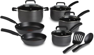 t fal signature hard anodized 12 piece cookware