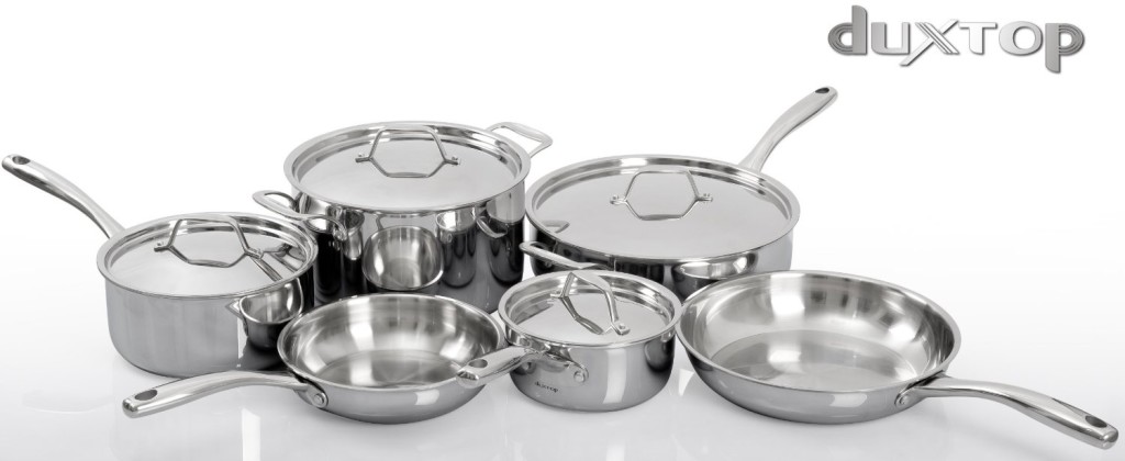 duxtop whole-clad tri-ply stainless steel set