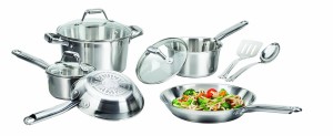 t fal elegance stainless steel cookware