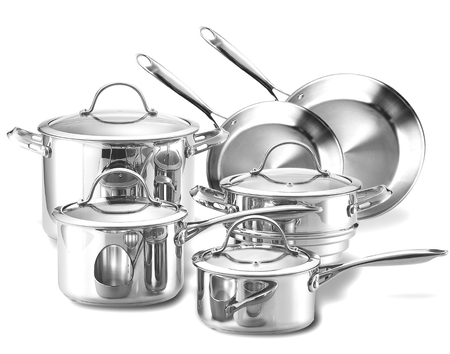 WearEver Cook & Strain Stainless Steel 3 Quart Saucepan 