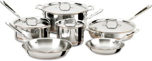 all clad stainless steel copper core cookware