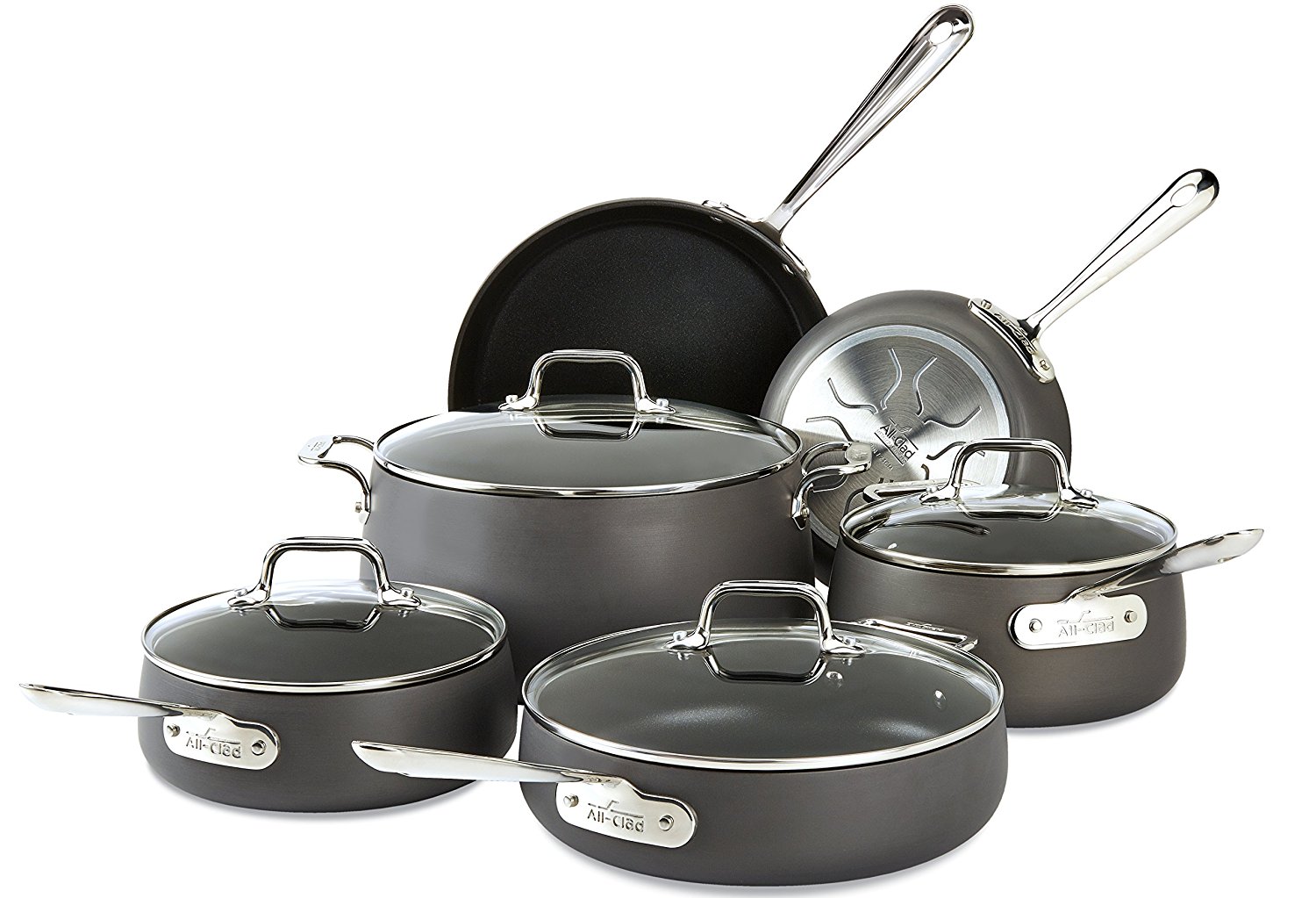 ください 特別価格Non-stick induction cookware set pack-15pcs ＆ 11inch Nonstick ...