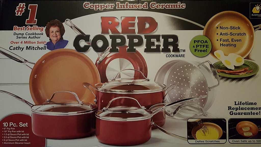 Red Copper Cookware Set